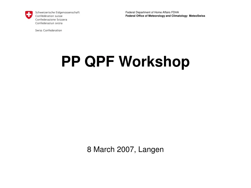 pp qpf workshop