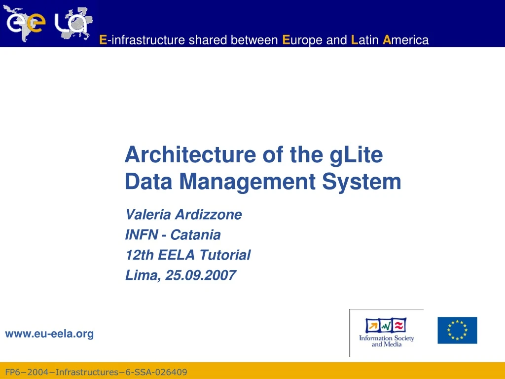 architecture of the glite data management system