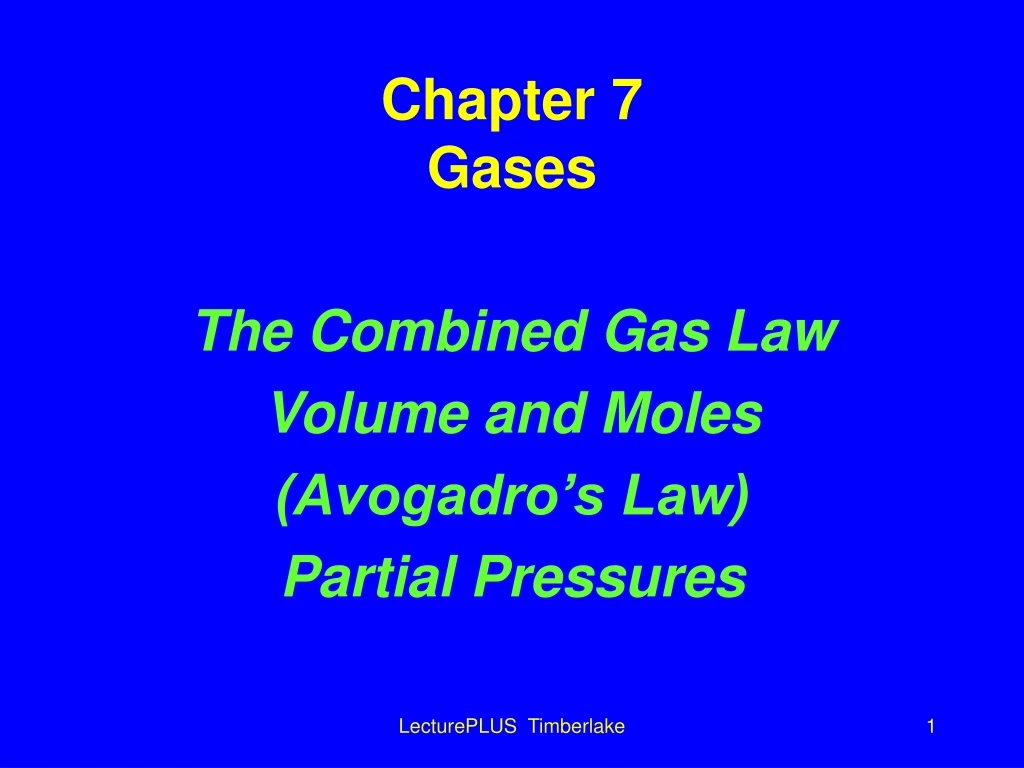 chapter 7 gases