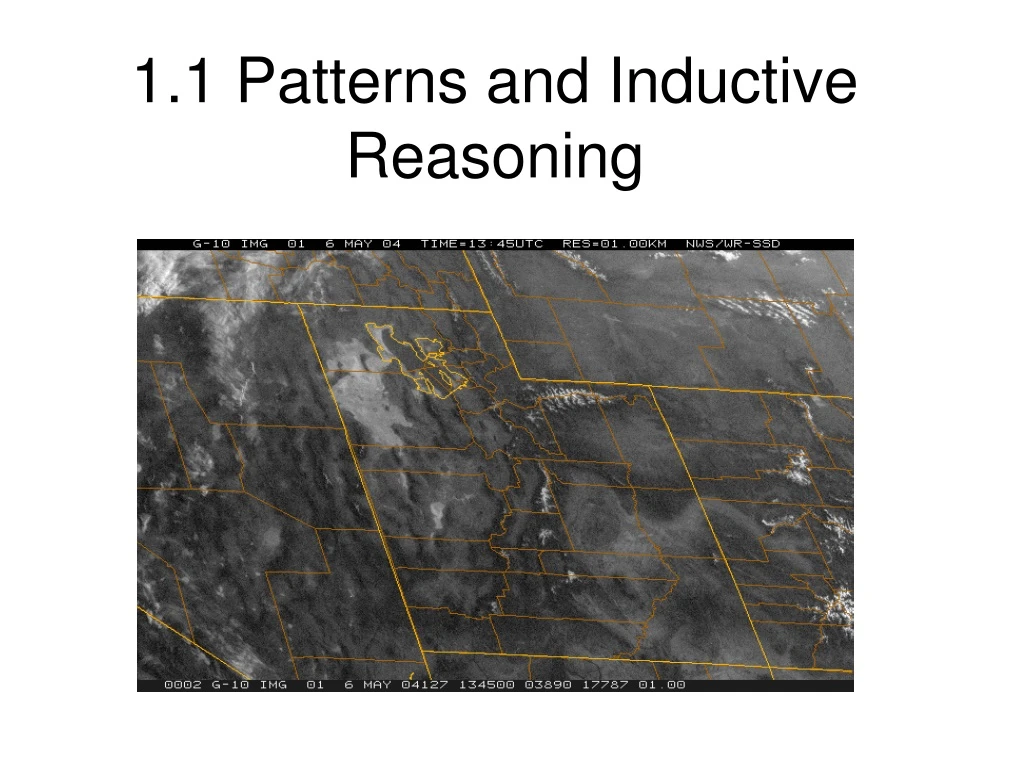 1 1 patterns and inductive reasoning