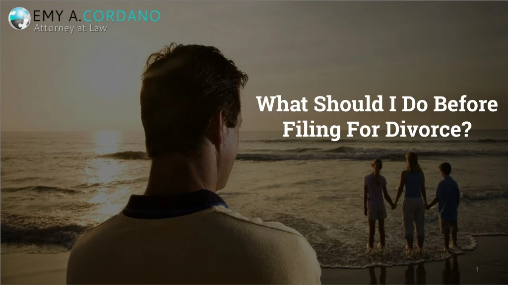 what should i do before filing for divorce