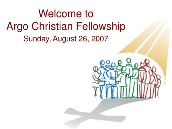 Welcome to Argo Christian Fellowship