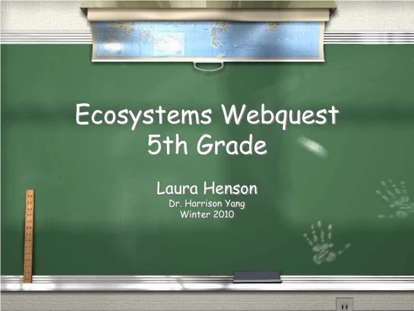 Ecosystems Webquest 5th Grade