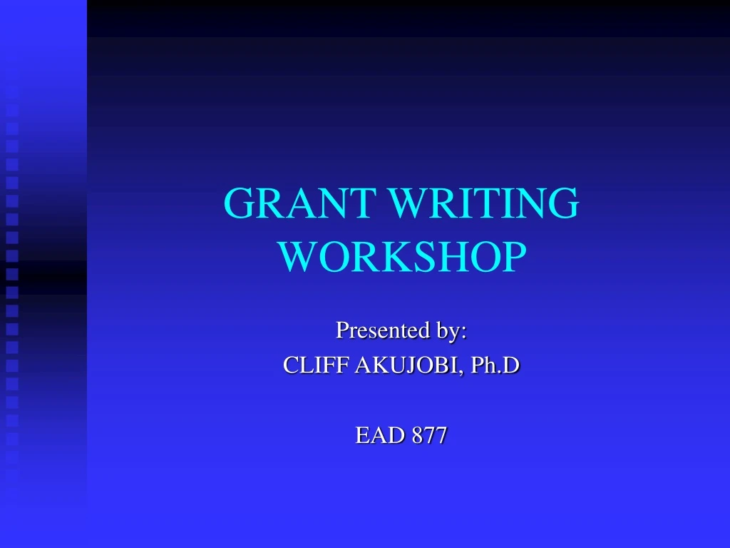 grant writing workshop