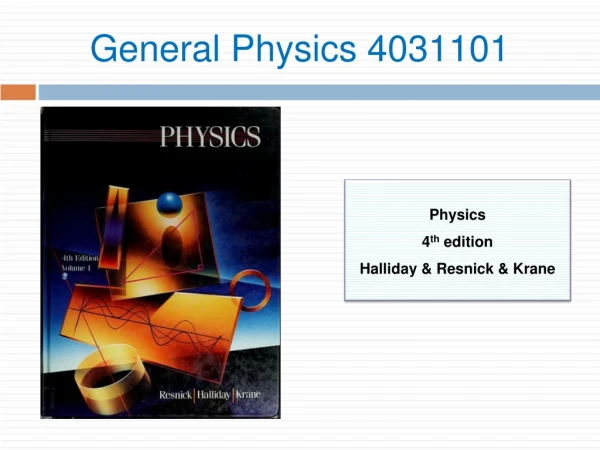 General Physics 4031101