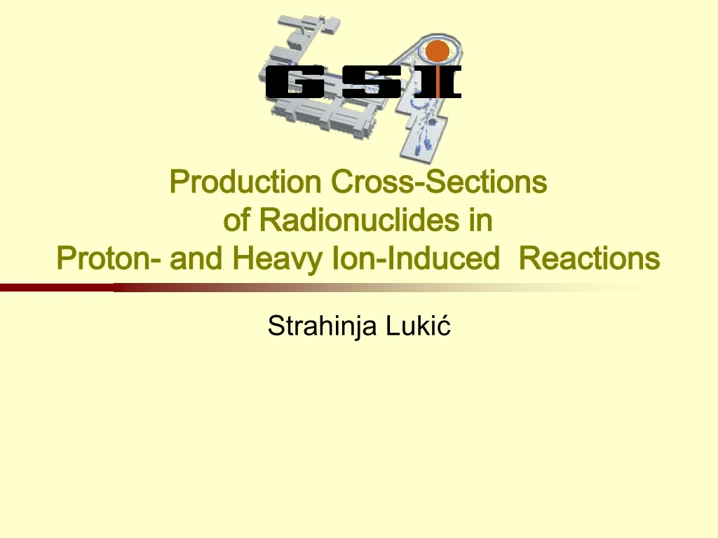 production cross sections of radionuclides in proton and heavy ion induced reactions