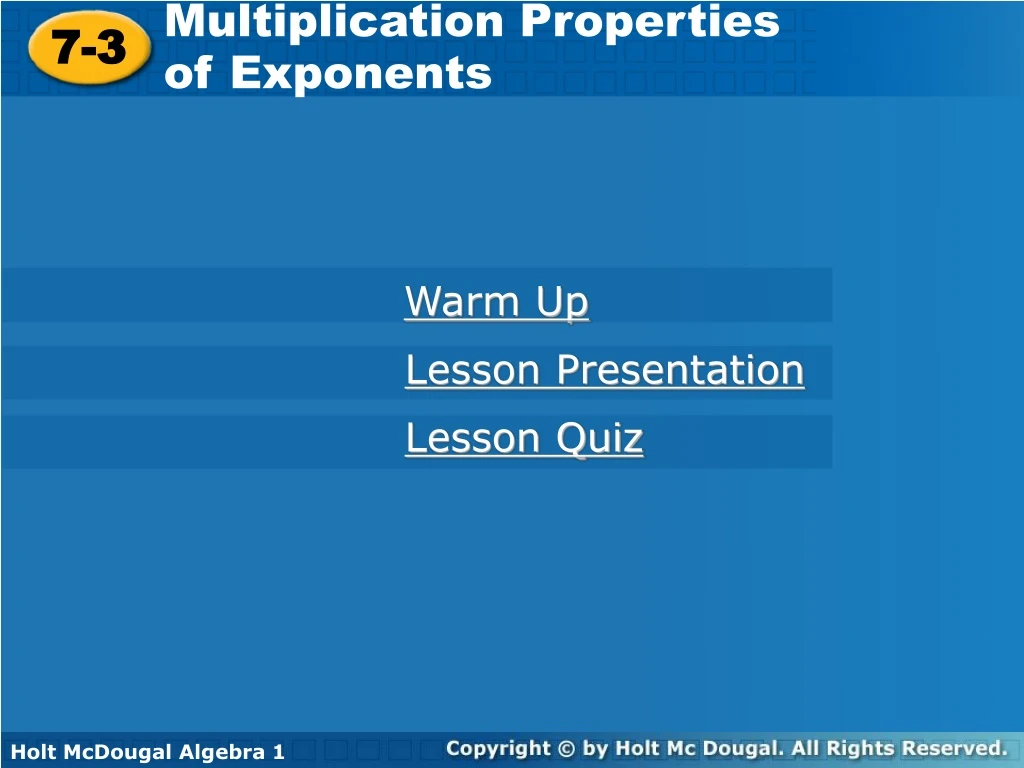 multiplication properties of exponents