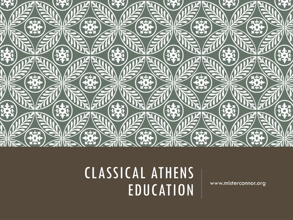 classical athens education