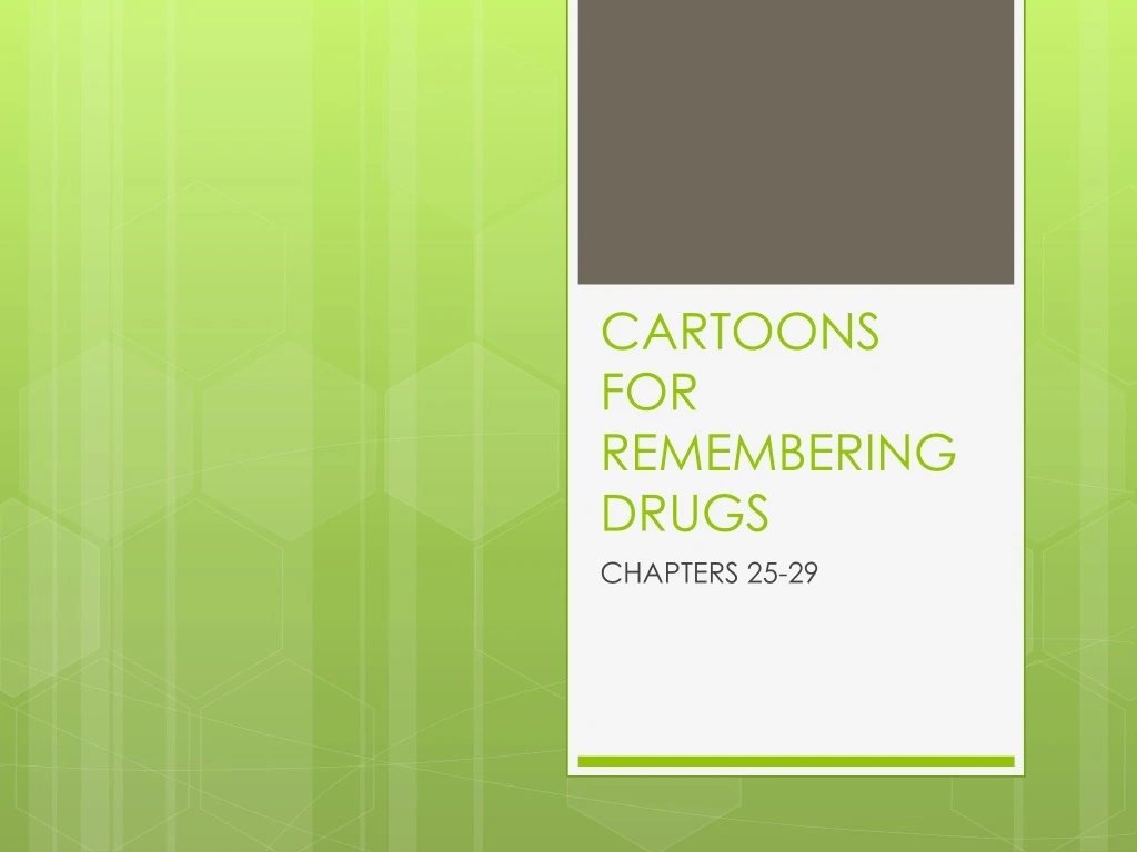 cartoons for remembering drugs