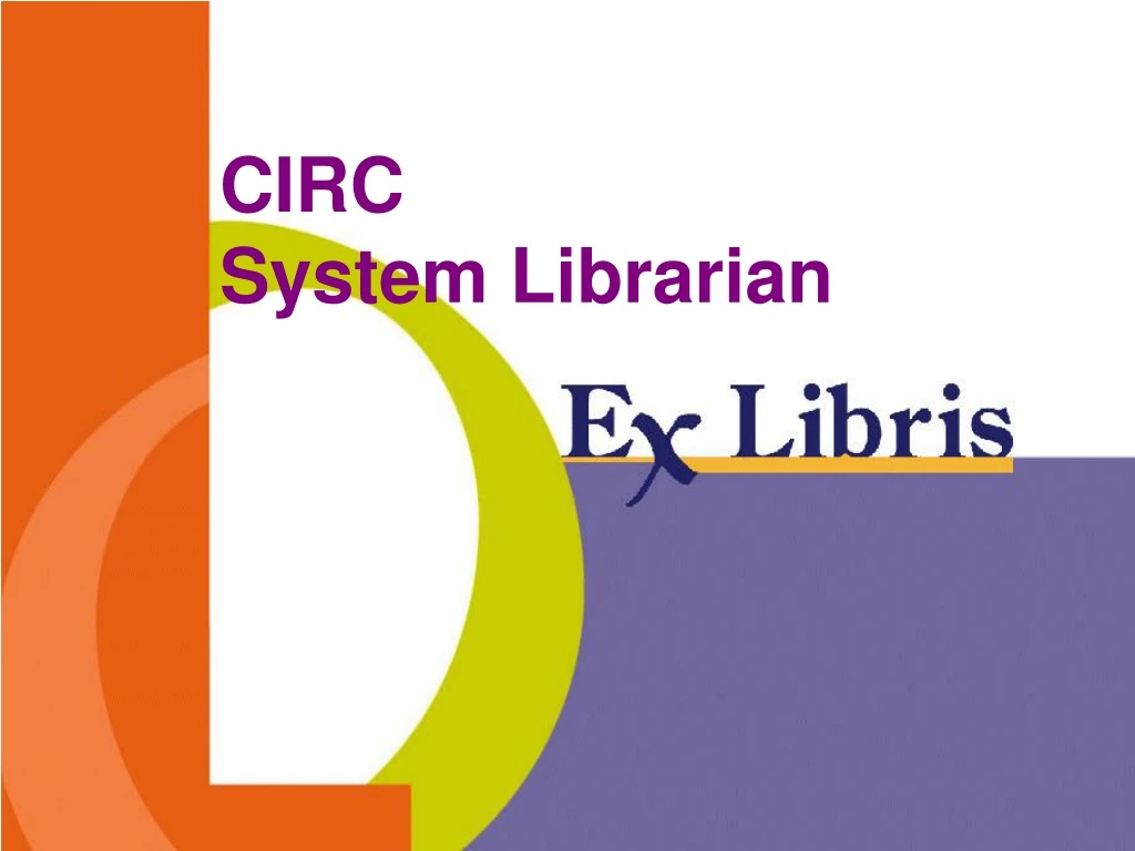 circ system librarian