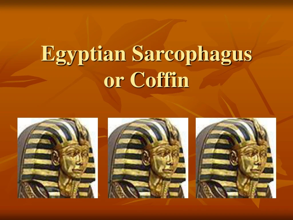 egyptian sarcophagus or coffin