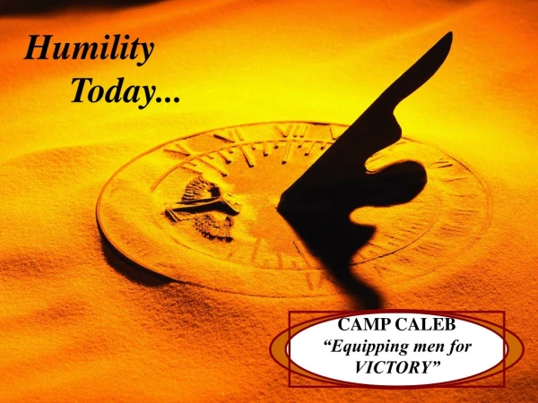 CAMP CALEB “Equipping men for VICTORY”