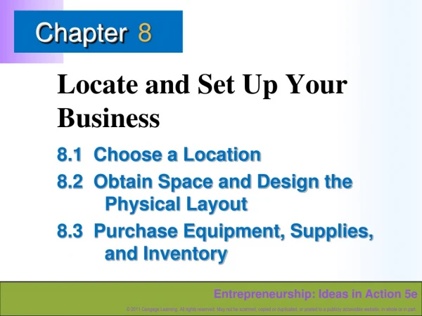 Locate and Set Up Your Business
