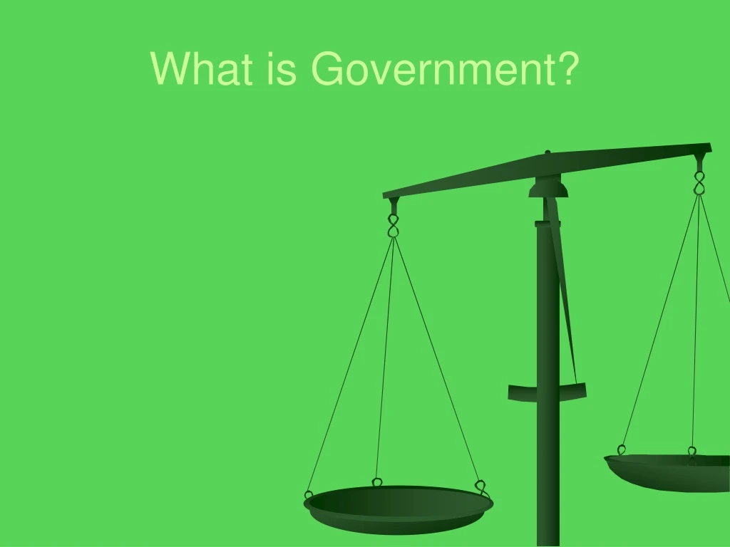 what is government