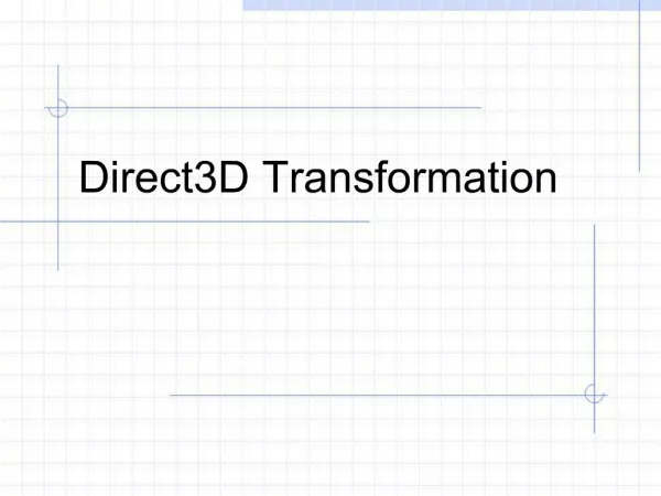 Direct3D Transformation