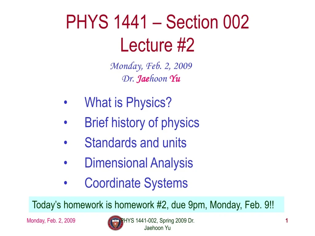 phys 1441 section 002 lecture 2