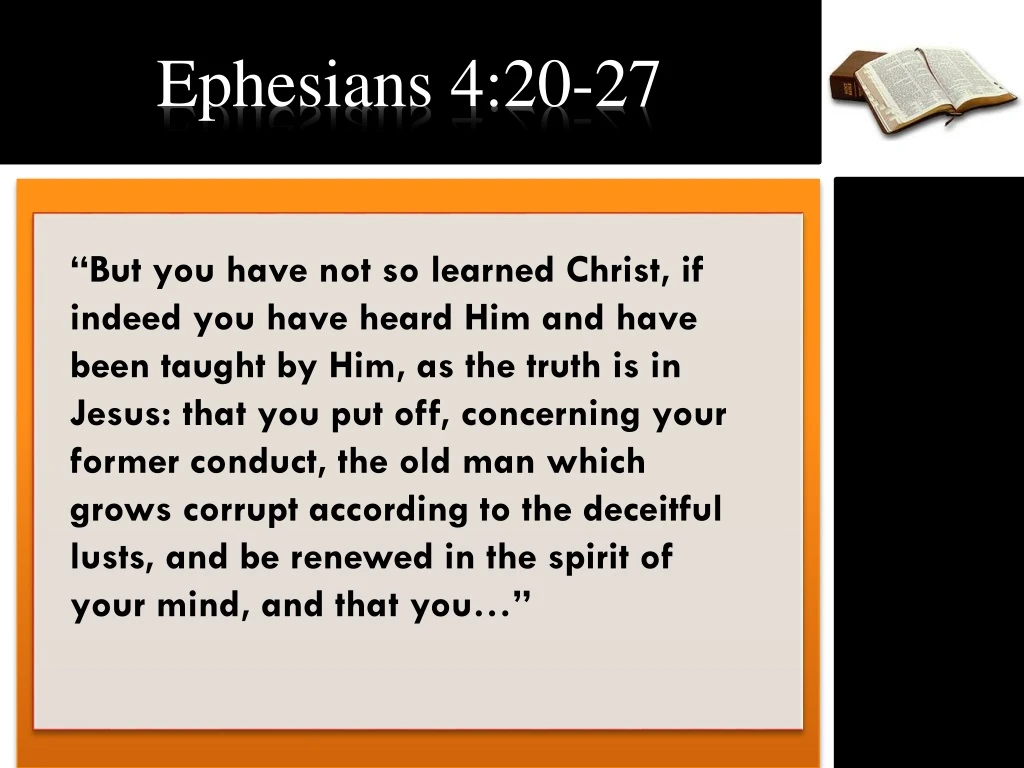 ephesians 4 20 27