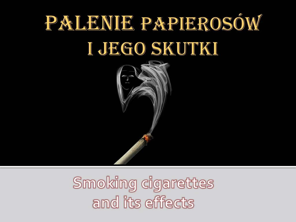 palenie papieros w i jego skutki