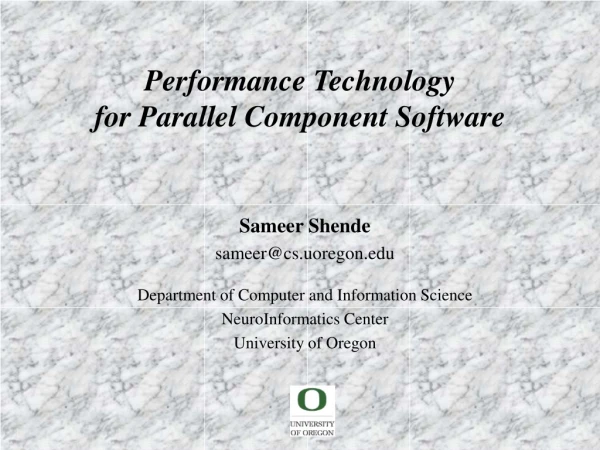 Performance Technology for Parallel Component Software