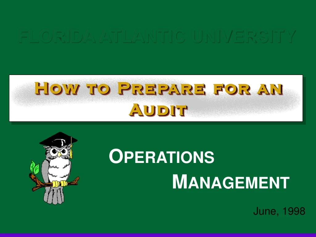 how to prepare for an audit