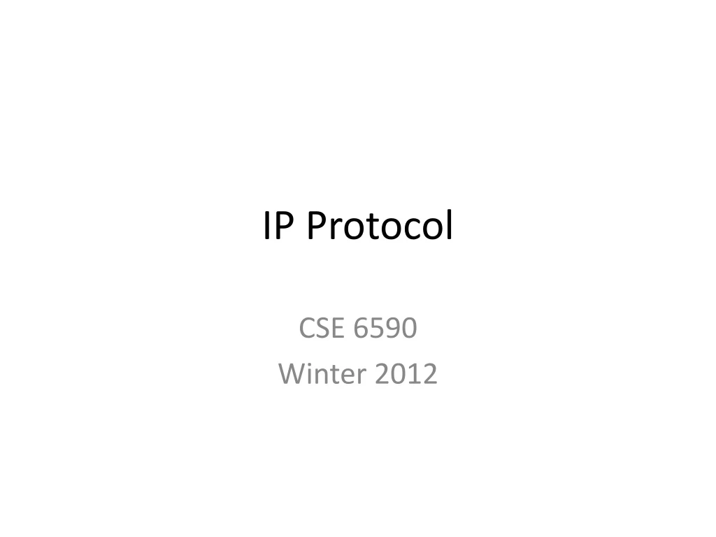 ip protocol