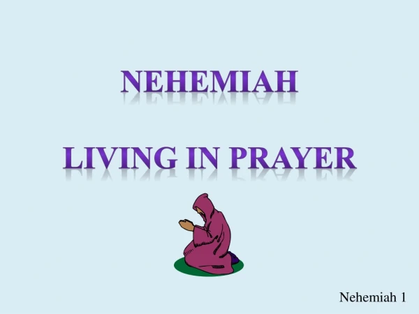 Living IN PRAYER