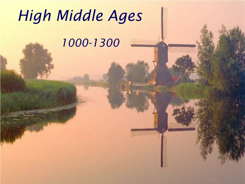 high middle ages