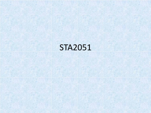 STA2051