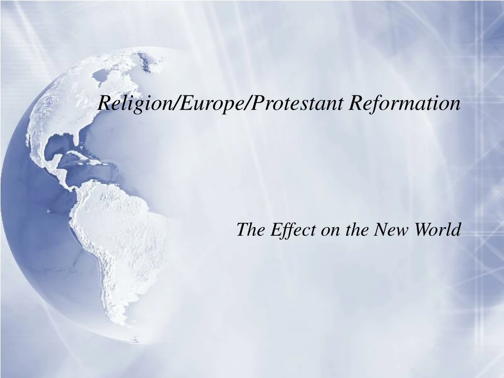 religion europe protestant reformation