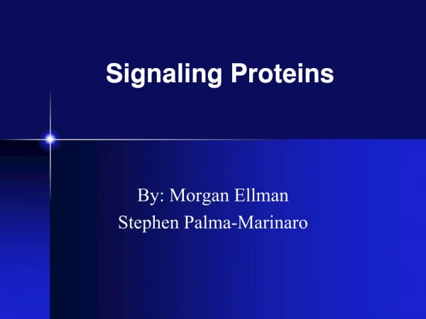 Signaling Proteins