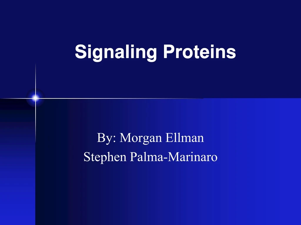 signaling proteins