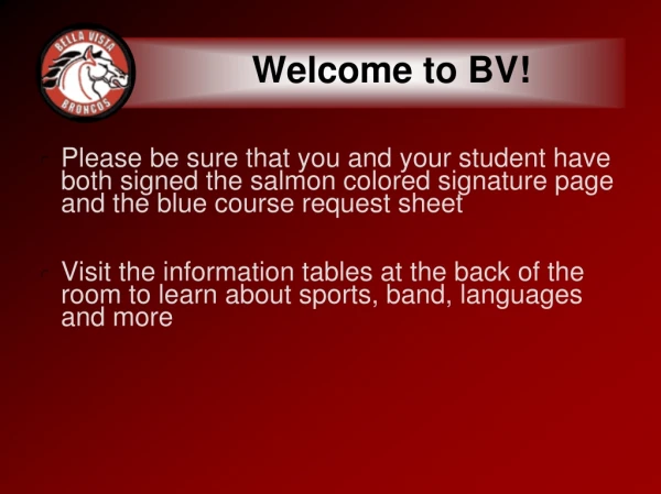 Welcome to BV!