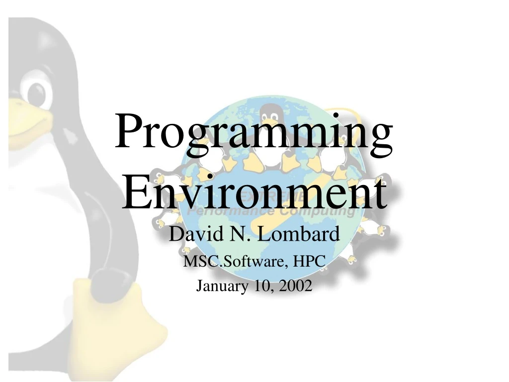 programming environment