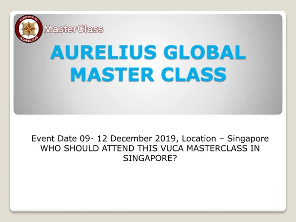 aurelius global master class
