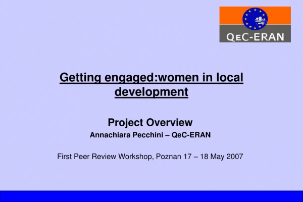 Getting engaged:women in local development