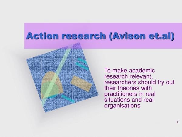 Action research (Avison et.al)