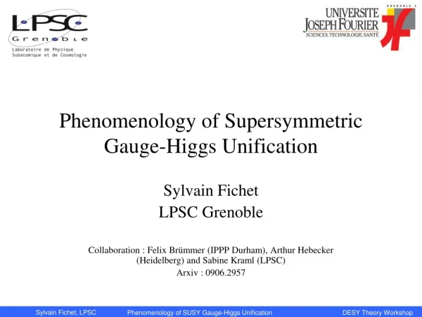 Phenomenology of Supersymmetric Gauge-Higgs Unification