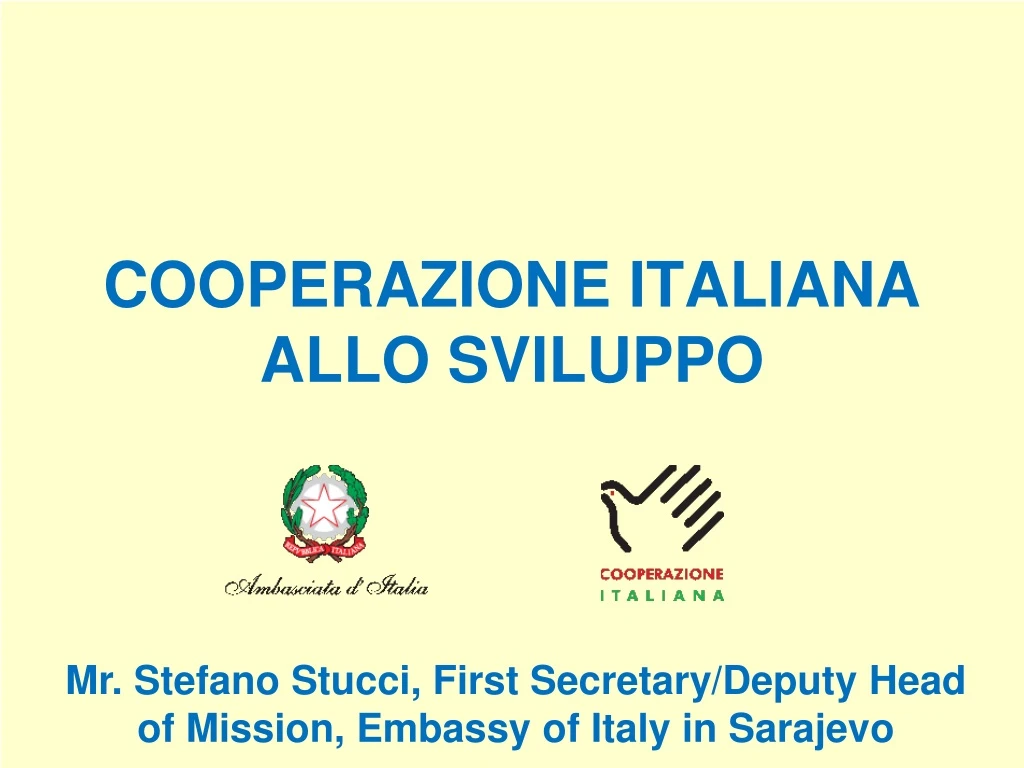 cooperazione italiana allo sviluppo