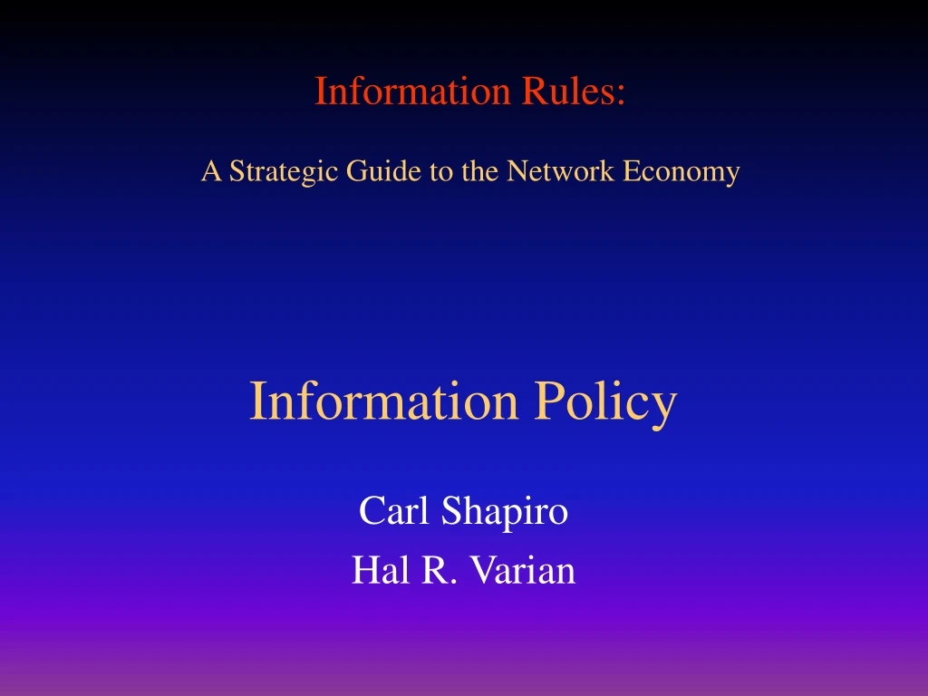 information policy