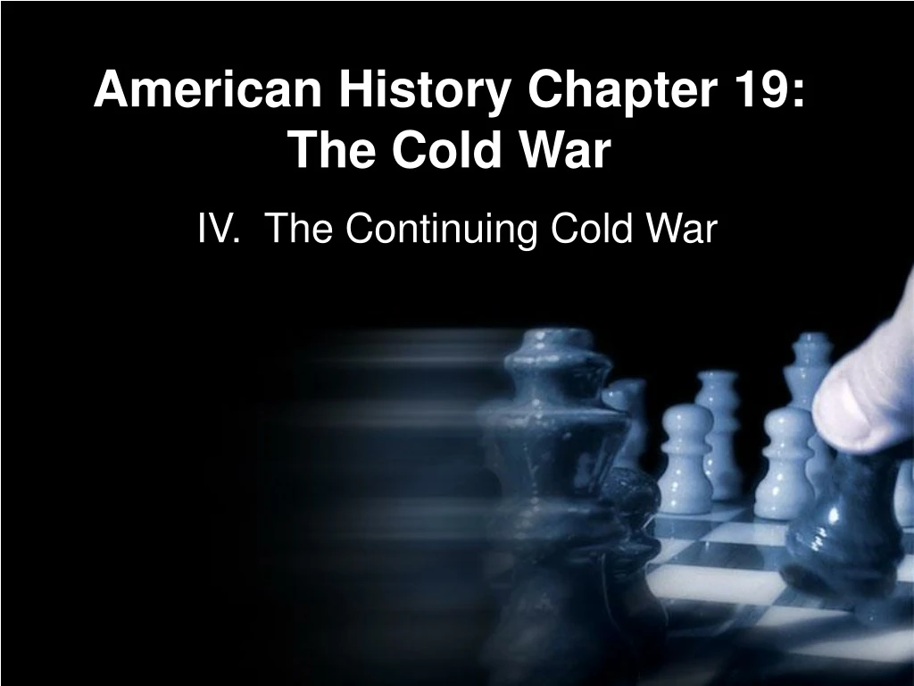 american history chapter 19 the cold war