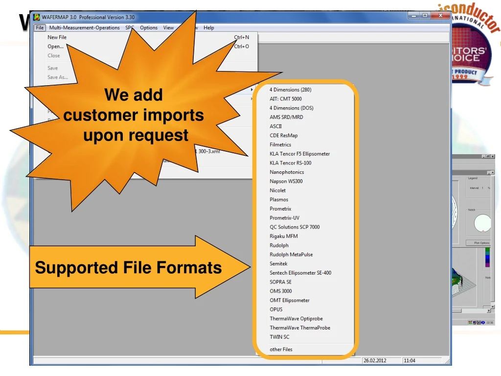 supported file formats
