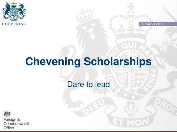 Chevening Scholarships