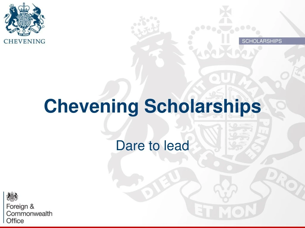 chevening scholarships