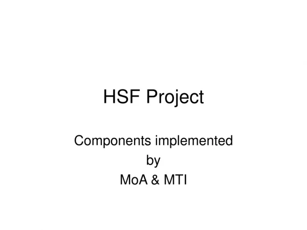 HSF Project