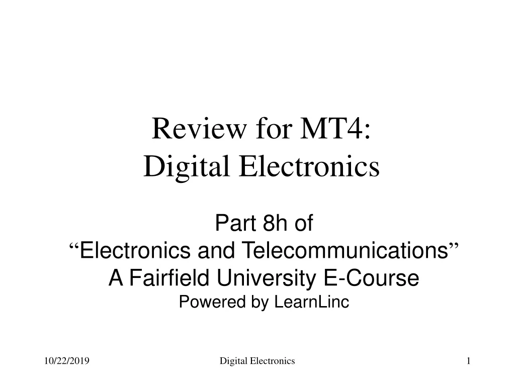 review for mt4 digital electronics