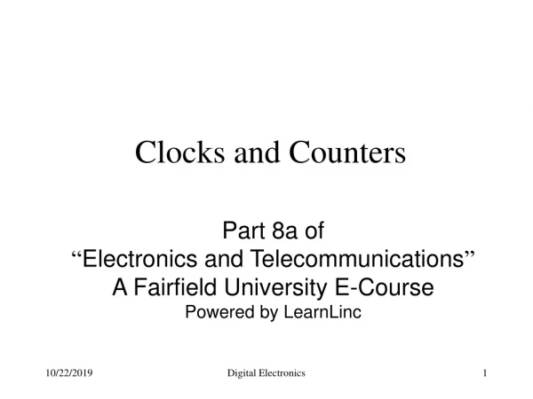 Clocks and Counters