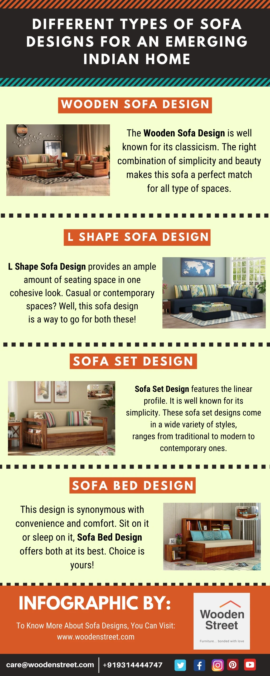 different types of sofa designs for an emerging