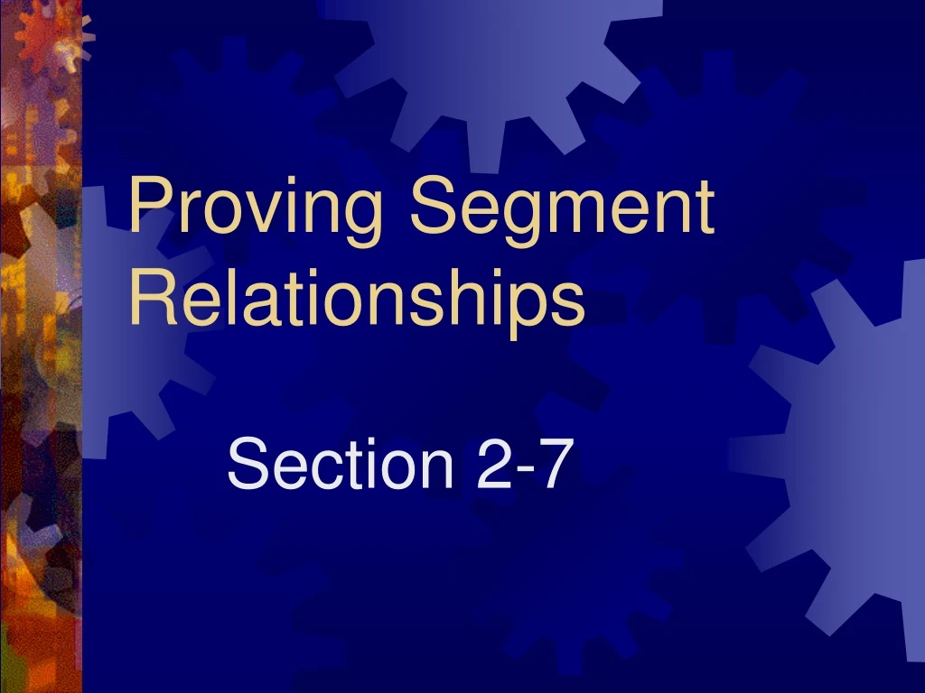 proving segment relationships