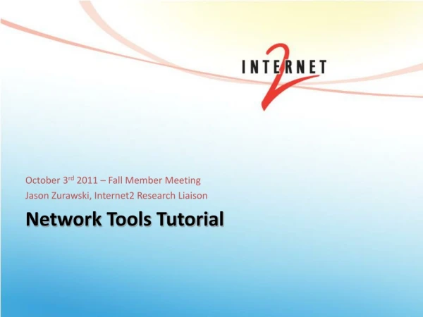 Network Tools Tutorial