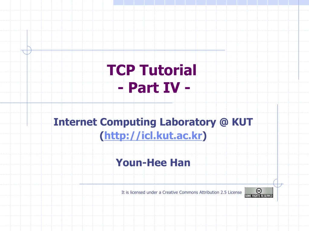 tcp tutorial part iv